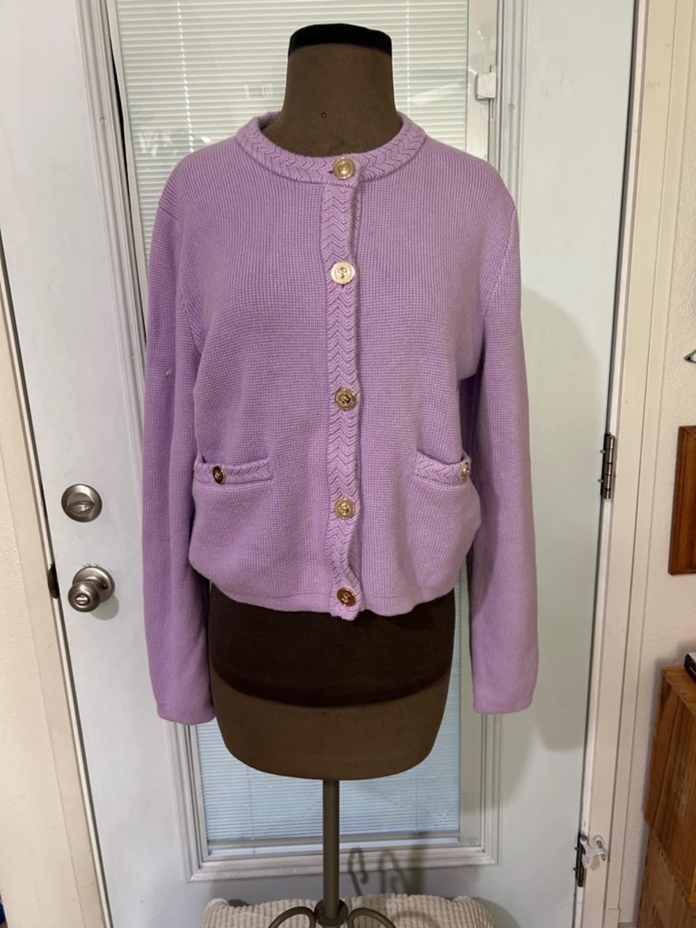 J. Crew Purple Lady Jacket/cardigan size M   NWT